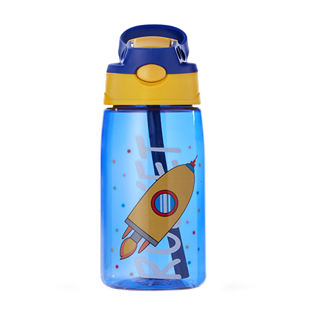 SIP Box Kids Water Bottle 400ml - Blue Rocket