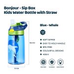 SIP Box Kids Water Bottle 400ml - Blue Whale