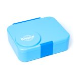 THERM Box - Tritan 4 Compartment Bento Lunch Box with insulated food jar - Blue