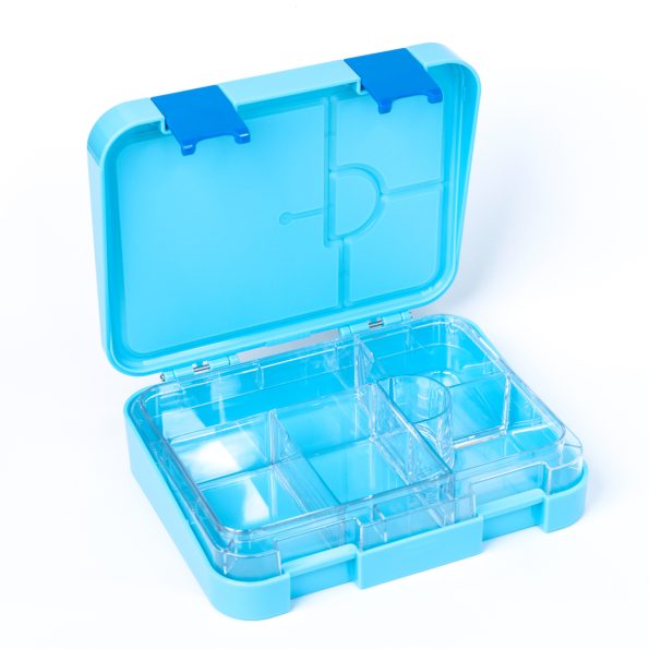 TIFF Box Dual Clip Bento Lunch Box - Blue Spaceman