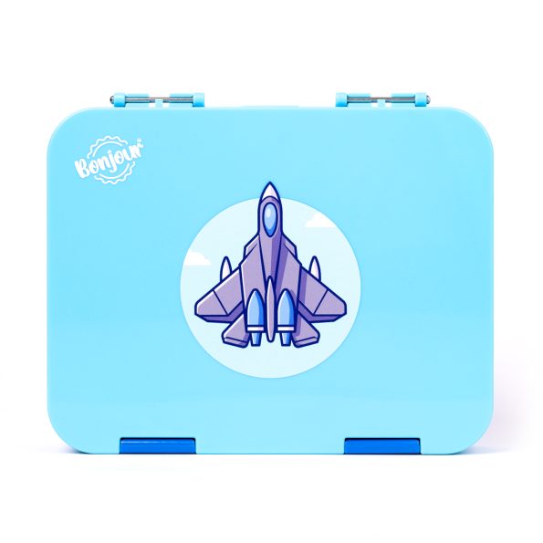 TIFF Box Dual Clip Bento Lunch Box - Blue Jet