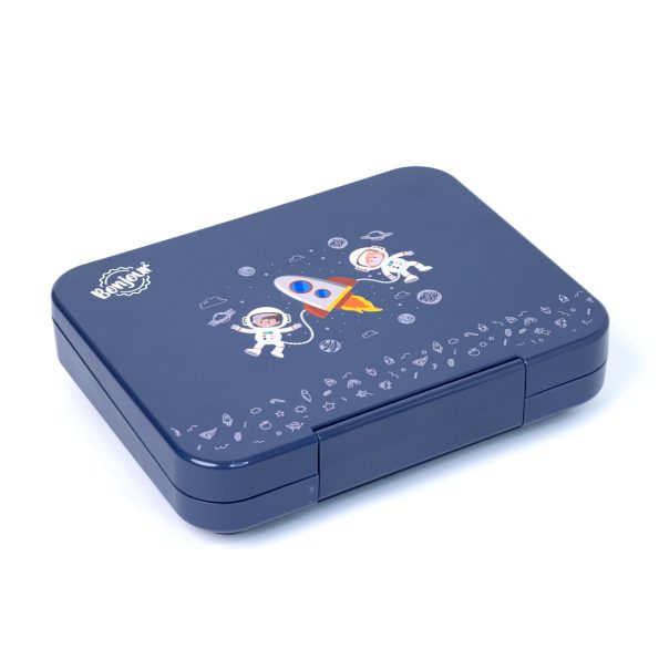 TIFF Box Uni Clip Bento Lunch Box - Blue Spaceman