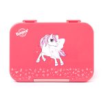 SNAX Box Dual Clip Bento Mini Lunch Box - Green Dino