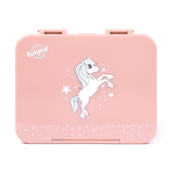 TIFF Box Uni Clip Bento Lunch Box - Pink Unicorn