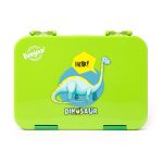 SNAX Box Dual Clip Bento Mini Lunch Box - Green Dino