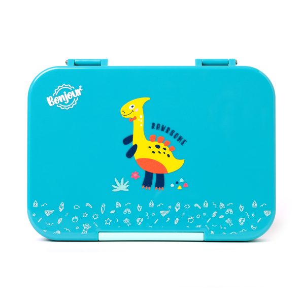 SNAX Box Uni Clip Bento Mini Lunch Box - Green Dino