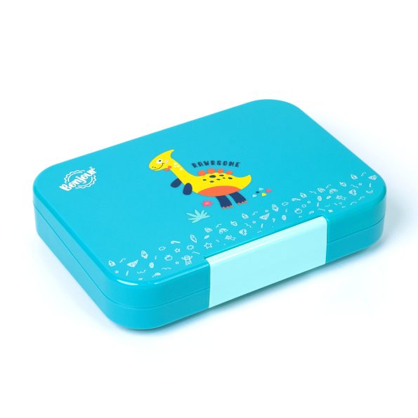 SNAX Box Uni Clip Bento Mini Lunch Box - Green Dino