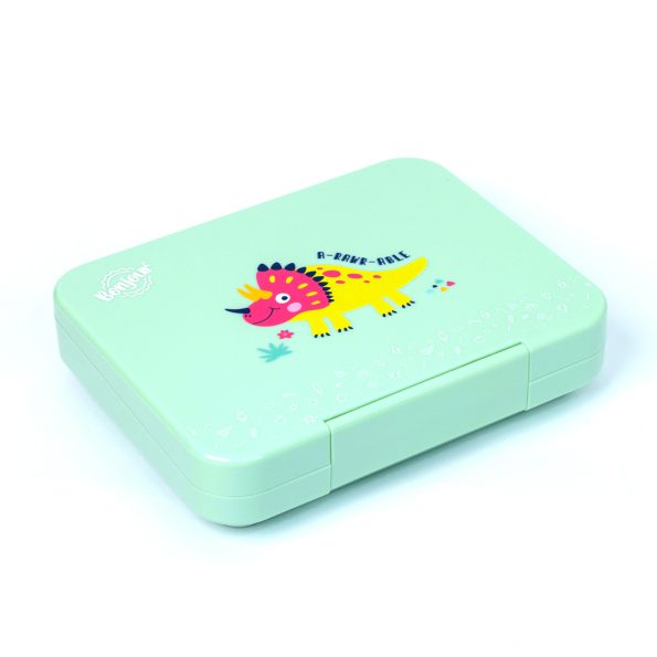 TIFF Box Uni Clip Bento Lunch Box - Green Dino