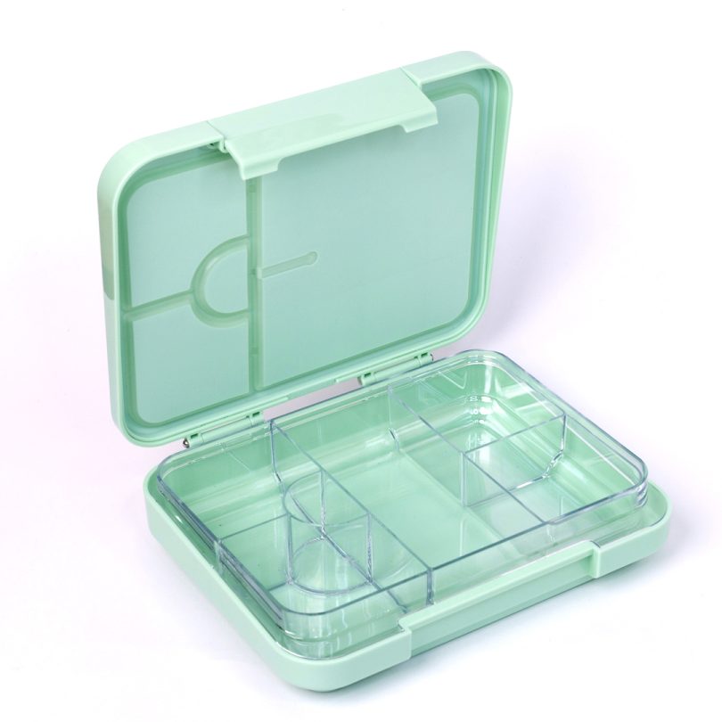 TIFF Box Uni Clip Bento Lunch Box - Green Dino