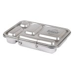 STEEL Box White - 5 Compartment Stainless Steel Bento Lunch Box