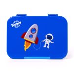 SNAX Box Dual Clip Bento Mini Lunch Box - Blue Spaceman