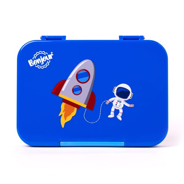 SNAX Box Uni Clip Bento Mini Lunch Box - Blue Spaceman