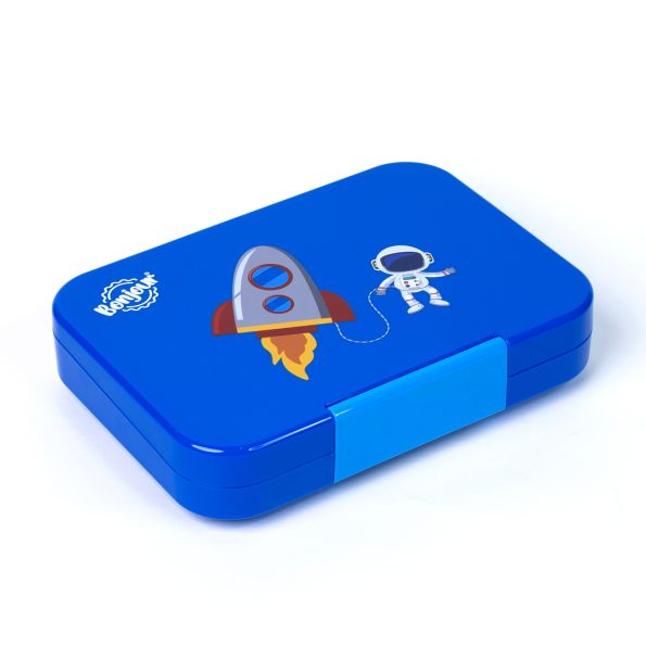 SNAX Box Uni Clip Bento Mini Lunch Box - Blue Spaceman