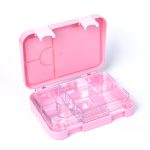 SNAX Box Dual Clip Bento Mini Lunch Box - Pink Unicorn