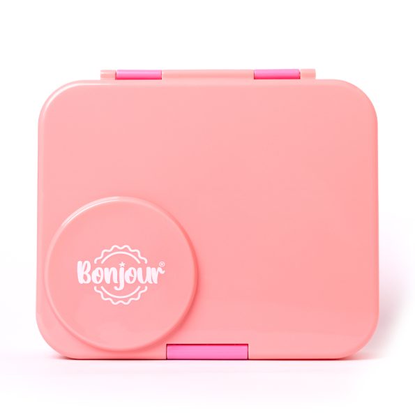 THERM Box - Tritan 4 Compartment Bento Lunch Box with insulated food jar - Pink