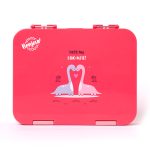 TIFF Box Dual Clip Bento Lunch Box - Pink Dino