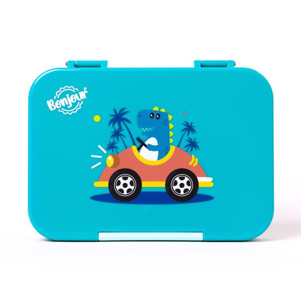 SNAX Box Uni Clip Bento Mini Lunch Box - Green Dino