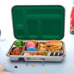 STEEL Box Blue - 5 Compartment Stainless Steel Bento Lunch Box