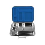 STEEL Box Blue - 5 Compartment Stainless Steel Bento Lunch Box